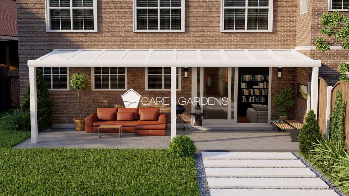 Terrasoverkapping 10,06 Meter Breite x 4 Meter Tiefe