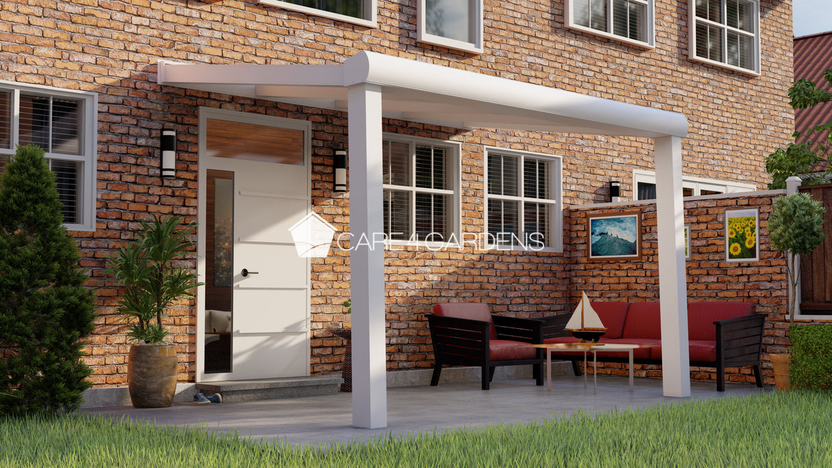 Terrasoverkapping 4,06 Meter Breite x 3,5 Meter Tiefe