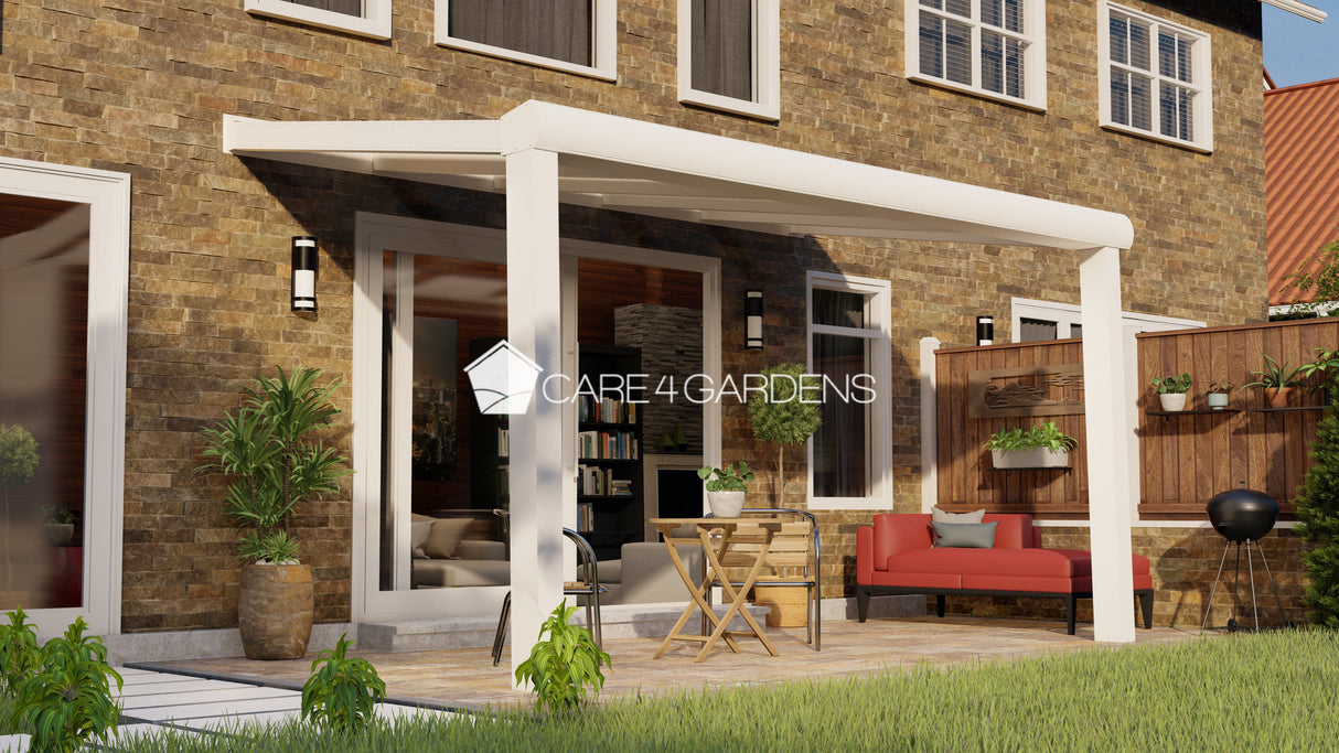 Terrasoverkapping 5,06 Meter Breite x 4,5 Meter Tiefe