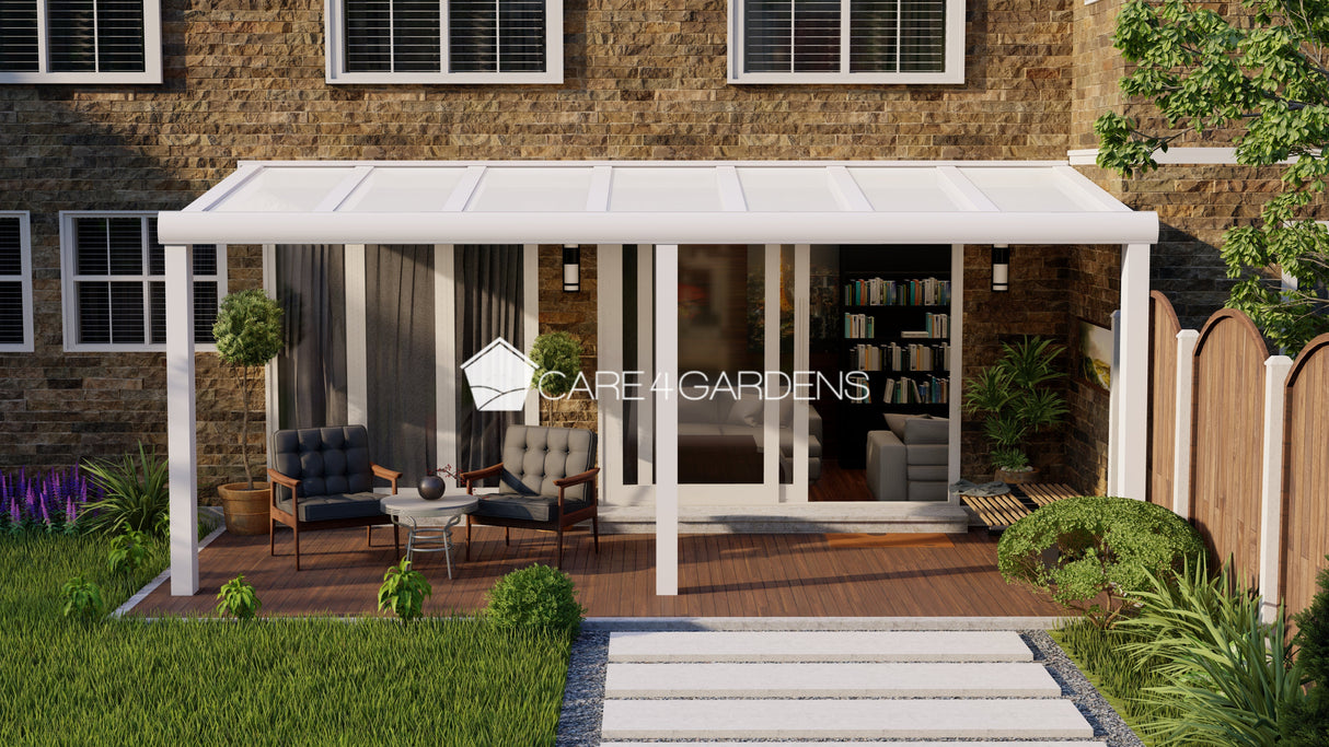 Terrasoverkapping 7,06 Meter Breite x 5 Meter Tiefe