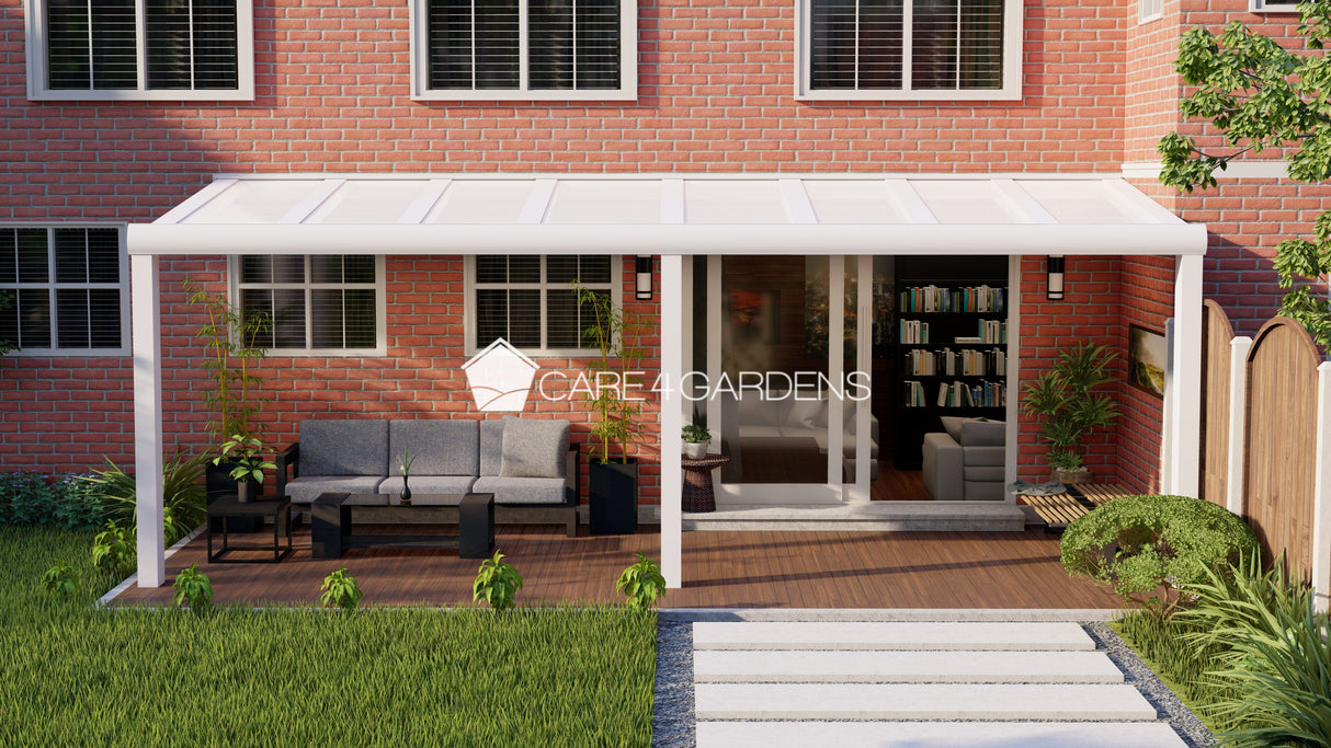 Terrasoverkapping 8,06 Meter Breite x 5 Meter Tiefe