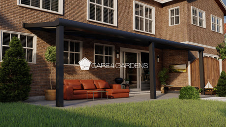 Terrasoverkapping 9,06 Meter Breite x 5 Meter Tiefe