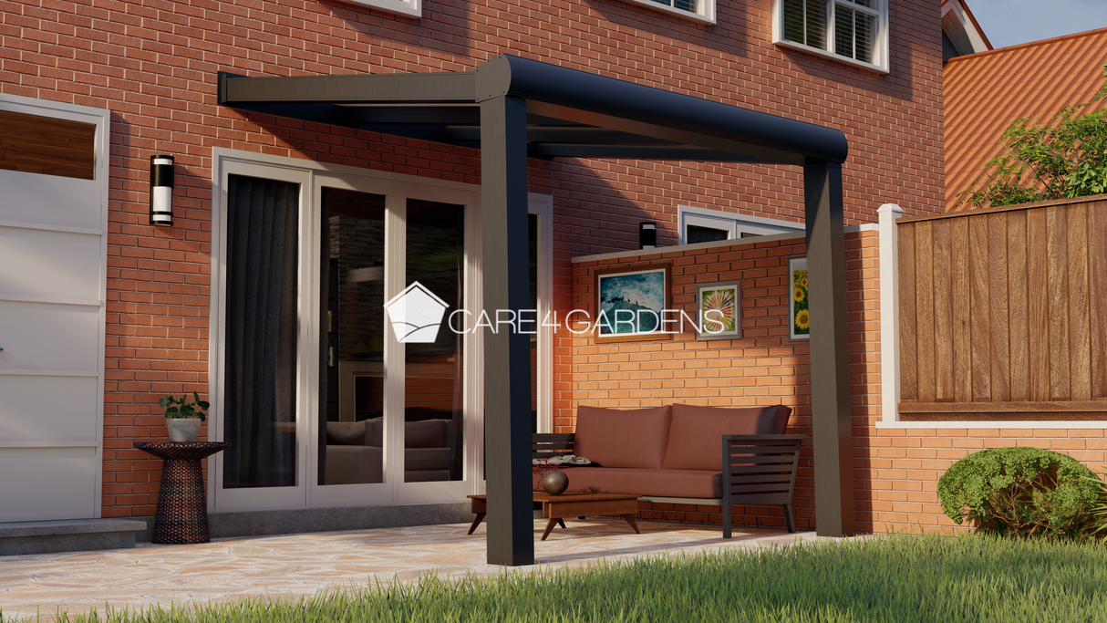 Terrasoverkapping 3,06 Meter Breite x 5 Meter Tiefe