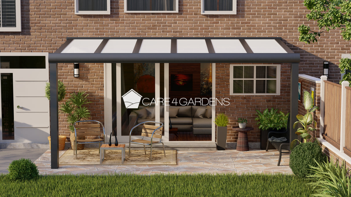 Terrasoverkapping 6,06 Meter Breite x 3 Meter Tiefe